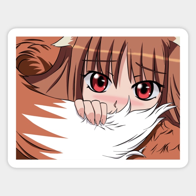 Holo Embarrassed Sticker by KokoroPopShop